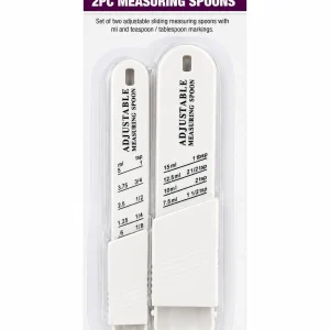 Jeu de cuillères à mesurer réglables 2 pièces coulissantes ML TSP TBSP outil de cuisson de cuisine-