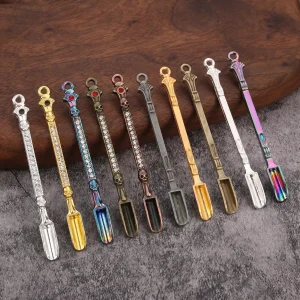 5PCS 7CM Mini Spoon Metal Compact and Lightweight Measuring Spoons Powder Spoon
