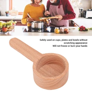 Cuillère à café cuillère à table en bois cuillère à thé moulu grains mesure soupe cuisine KIT-